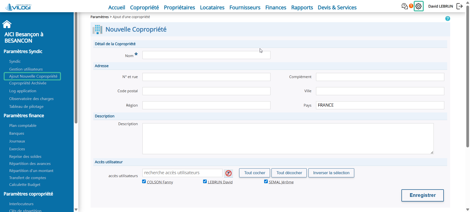Ajouter une copropriété Tutoriel logiciel immobilier pour syndics et administrateurs de biens